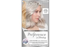 L'OREAL PARIS L’ORÉAL PARIS - Soin Patine Post-Décoloration - Neutralise les Reflets Orangés & Nourrit les Cheveux - Sans Ammoniaque - Préférence Le Blonding - Teinte : Blond Cendré (01)