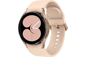 Samsung Galaxy Watch4 BT Montre Intelligente Ronde Bluetooth Wear OS, Lunette rotative Nue Montre Fitness Tracker Fitness 40 mm Or Rose