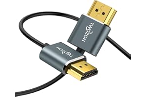 Twozoh Ultra cienki kabel HDMI do HDMI 5M, kabel Hyper Slim HDMI 2.0, ekstremalnie elastyczny kabel HDMI 4K obsługuje 3D/4 K@60 Hz, 2160P, 1080P