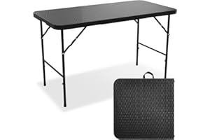 LifeGoods Table Pliante Exterieur - Table Camping Pliante - Table de Jardin Exterieur - Tables à Manger de Jardin - Table Pliable - Table Pique Nique Pliante - Table Pliante Interieur - 120 cm