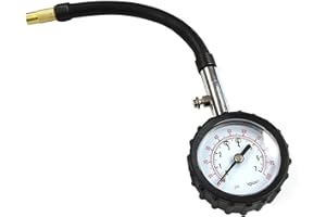 CTFOREST Gauge Tyre Pressure Gauge, Tyre Pressure Gauge, Car Tyre Measuring Tool, Geeignet zum Messen des Reifendrucks für Sichereres Fahren(Schwarz)
