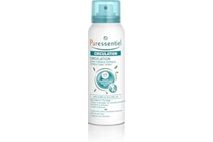 Puressentiel Circulation Spray with 17 Essential Oils, 100 ml - Cooling Spray for Heavy Legs Relief in just 15 Minutes - Ideal for Swollen Ankles, Swollen feet - Suitable from 7 Years+