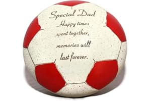 DAVID FISCHHOFF Special Dad Red Football Graveside Ornament