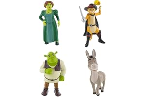 Comansi Shrek figure set with Shrek, Fiona, donkey, tomcat