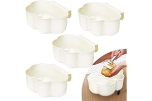 Floepx 4 Stück Auffangschale für Küchenabfälle, Küchenschrank Tür Hängende Abfallbehälter Wickeltisch Organizer, Mülleimer Abfall Behälter, Küche für Hausmüll Aufbewahrung Hängenden
