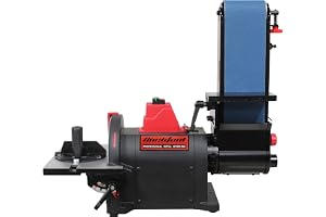 BUCKTOOL Bandslip för metall, 700 W band- och tallriksslip, 200 mm
