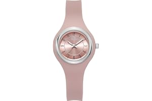 FEMBW Orologio da Polso al Quarzo Analogico Casual per Adolescenti e Adulti, Cinturino in Silicone con Fibbia ad Ago