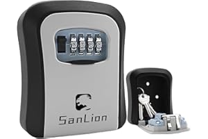 SANLION Key safe wall mounted waterproof for home, garage, school, office
