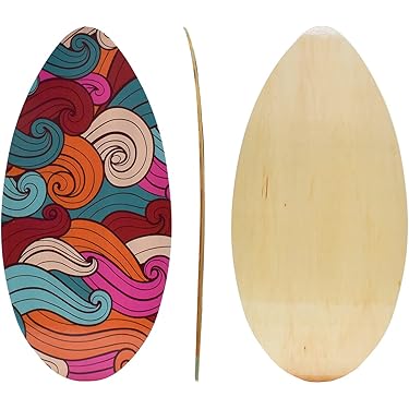 Skimboard GoZone Tropic Blue Junior - HPL 89x41cm 10mm épaisseur