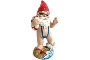 Tashce Enanitos de Jardin - Duendes de Jardín para Exterior Divertidos, Decoracion Jardin Exterior, Figura de Resina Artesanal para Adorno de Mesa, Balcón, Terraza y Césped (15cm)