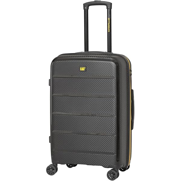 Buy CAT V Power Alexa Trolley 64 LTR ABS Black Check-in Trolley (M