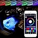 Produktbild 4 in 1 RGB 5050 18LED Auto Innenraumbeleuchtung - Skitic Handy APP Fern und Stimmenkontrolle Lichtleiste Dekoration LED-Atmosphäre Licht LED-Streifen Unterboden Strip Leiste Lichterkette Beleuchtung
