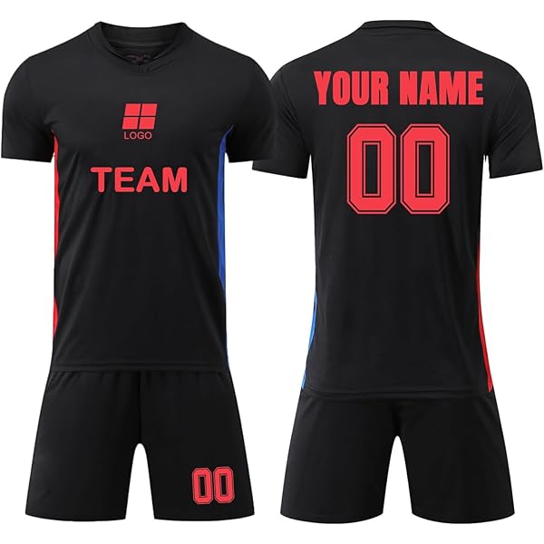 Maglia Calcio Personalizzata 2024 - Completo Con Maglietta E Pantaloncini Per Bambini E Adulti, Nome E Numero - Foto 8