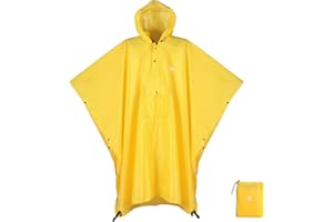 Anyoo Leichter Wasserdichter Regenjacken Ripstop Atmungsaktiver Mehrzweck Regenmantel mit Kapuze für im Freien Camping Wandern