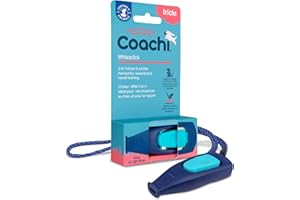 COMPANY OF ANIMALS Whizzclick Coachi, sifflet et clicker combinés 2-en-1, sifflet de dressage pour chien pour le rappel, et clicker pour la récompense, cordon réglable et réfléchissant, adapté aux chiens et aux chiots