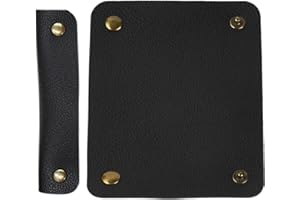 GORGECRAFT 2 pièces Housse de Poignée de Sac à Main Enveloppes Portefeuille Noir Poignée en Cuir Protecteur Sangle Couvre pour Sacs à Main Artisanat Sangle Faisant des Fournitures