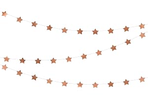 PartyDeco Sterngirlande Rose Gold | 3,6 meter | festligt | Jul