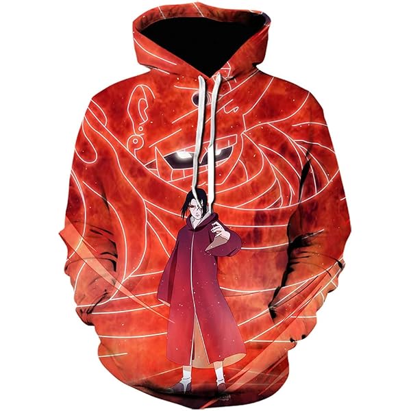 Felpa con Cappuccio da Uomo con Stampa 3D One Piece Luffy Manga Anime