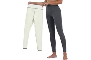 Yutdeng Leggings Térmicos Mujer Invierno Forro Polar Cálido Pantalones Termico Cintura Alta Leggins Push Up Mallas Fitness Mayas Deportivas para Mujer