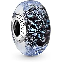Charm Pandora murano blu scuro 798938C00 argento