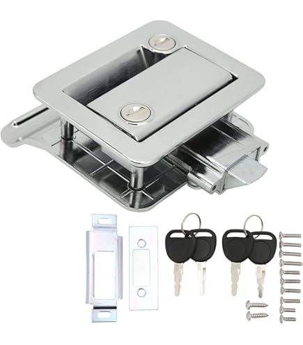 Serrure Sans Clé Pour Caravane & Camping-car - Verrou De Sécurité Intérieur Pour Salle De Bain, Placard Ou Fourgon
