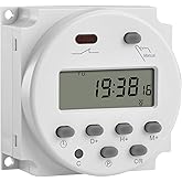 Heschen Digital LCD Power Weekly Programmable Timer Relay Switch CN101A DC 12V 16 Amp SPST