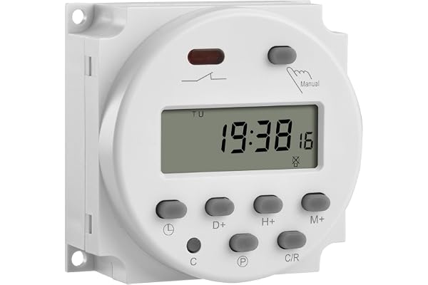 Heschen Digital LCD-kraft veckovis programmerbar timer reläbrytare CN101A DC 24V 16 Amp SPST