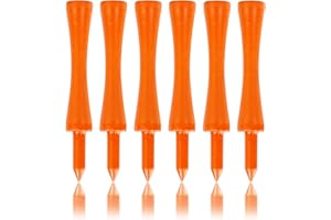 LIKOSO Tee de Golf en Bambou 70MM Orange Lot de 100 Durable et Biodégradable