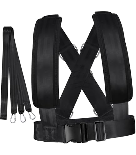 Harnais De Traîneau YameiS - Sangle De Traction Pour Course, Football, Entraînement Résistance Et Agilité