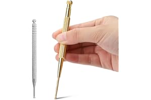 HOTACE Acupuncture Pen Set - 1 x Retractable Copper Probe, 1 x Stainless Steel Probe - Double Headed Acupuncture Needles for Detecting Acupuncture Points, Pain Relief, Relaxing Body and Mind