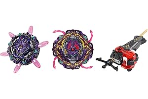 Netoke Gyros Kreisel Set, 4D Metall Fusion Kampf Kreisel, Mit Battling Launcher Geschenk-Set, Wettbewerbsspielzeug, Modelle:B-169+B-206