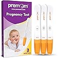 Premom Pregnancy Test Midstream: Early HCG Detection Sticks - 3 Pack Pregnant Test Kit