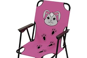 MOJAWO Sedia pieghevole da campeggio per bambini, per esterni, campeggio, campeggio, in acciaio verniciato a polvere, diversi motivi