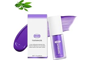 HUBBMX Purple Teeth Whitening Toothpaste, Lila Zahnpasta für Weiße Zähne, Lila Aufhellende Zahnpasta, Zahnaufhellung Zahnpasta Lila Saubere Gelbe Zähne,Whitening Zahnpasta