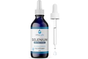 Ultra Lyte Selenium 150mcg + Ionic Trace Minerals 175mg | Vegan & Gluten Free - Organic Concentrated Supplement Drops for Immune & Thyroid Support - Natural Antioxidant - 59ml Liquid 96 Day