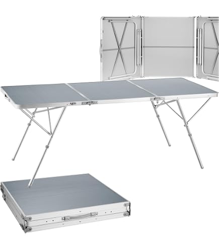 Set Campeggio Rosa – 1 Tavolo In Alluminio E 2 Sedie Pieghevoli – 70x50x59 Cm