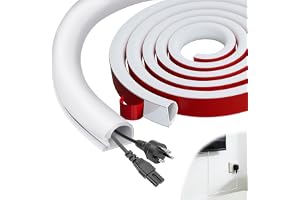 ddckj 3,5 m mini kabelkanal vit självhäftande flexibel kabelkanal för att dölja kablar för att skydda 1 kabel halvrund kabelr
