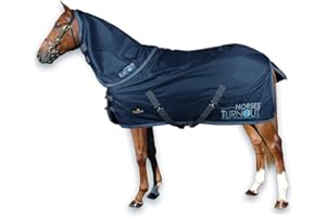 Horses, Couverture de Paddock pour cheval Turnout, imperméable, avec couvre-cou amovible, durable, avec sangles croisées