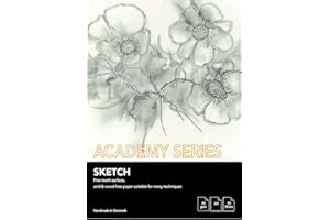 PLAY-CUT Bloc de dessin Academy Series A4 Blanc (70g/m2) | 70 feuilles de papier A4 pour croquis et dessins | Carnet de croquis pratique & Bloc de dessin