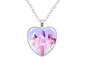GENERIC K-Pop Demon Hunters Necklace, Heart Shaped Pendant Christmas Cosplay Decorations Costume Accessories Birthday Gifts for Women, to Fans, Girls, Women