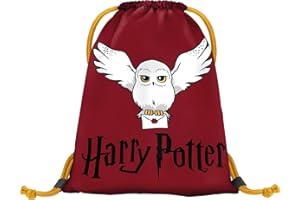 BAAGL Sacca da ginnastica per asilo, borsa sportiva per ragazzi, ragazze, sacca sportiva per bambini, Harry Potter, Hedwig