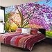 Produktbild Benutzerdefinierte Wandbild Tapete Kirschblütenbaum 3D Floral Wandmalerei Papier Wohnkultur Wohnzimmer Schlafzimmer Tv Hintergrund Foto-200x140cm