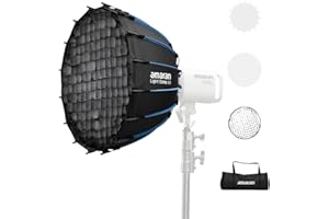 amaran Light Dome 60, 16-Sided Round 60 cm Softbox with Quick Release Design, Bowens Mount Holder for Soft Light Modification for Portraits, Interviews and Video Creation