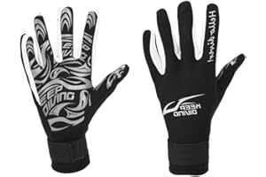 Soapow Keep Diving - Guantes de neopreno cálidos de 2 mm para natación, esnórquel, equipo (negro- L)