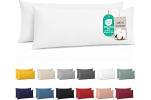 Dreamzie Örngott i bomull 40x145 cm Vitt (Set om 2), OEKO-TEX