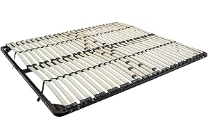 ‎I-FLAIR i-flair® Lattenrost 180x200 cm, Lattenrahmen mit 56 Federholzleisten und Mittelzonenverstellung, für alle Matratzen geeignet