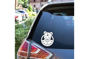 Acotobo Autocollant Bébé À Bord Signe De Décalcomanie De Sécurité Mignon Pour Les Fenêtres Et Les Pare-Chocs De Voitures
