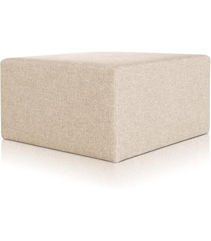 Beliani – Pouf cube en velours synthétique violet – Capitonné rétro – Pieds à patins – Assise confortable 36x36cm – Charge 150kg