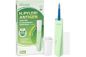 Accufast H. Pylori Test Kit - Helicobacter Pylori Test Kit for Early Detection of Gastric Cancer, Gastritis & Ulcers | H.Pylori Test with Odor Removal | Home Stool Testing Kit