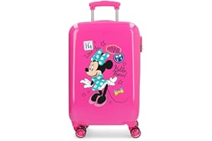 Disney Enjoy Minnie Kabinenkoffer Rosa 34x55x20 cms Hartschalen ABS Kombinationsschloss 34L 2,6Kgs 4 Doppelräder Handgepäck